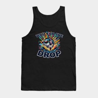 Wait For The Bass Drop Funny Fish Pun Tank Top